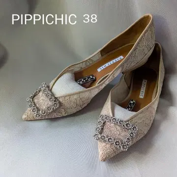 PIPPICHIC 비쥬 레이스 플랫슈즈