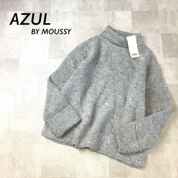 [ 새상품 택 포함 ] AZUL BY MOUSSY 터틀넥 니트 그레이