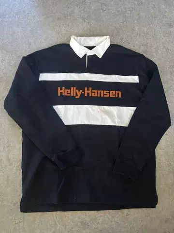 헬리 한센 피케 셔츠 XL 블랙/화이트