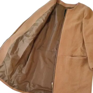 새상품급 Noble 노블 캐시미어 혼방 노카라 자켓 코트 38