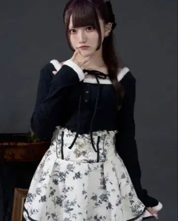 palelfy 퍼 트리밍 컷 립 상의