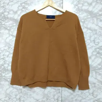 SHIPS 긴팔 니트 풀오버 V넥 모 캐시미어 혼방