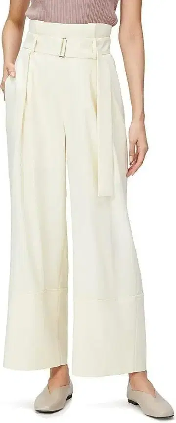 하자품 [프레이 아이디] 하이웨스트 턱 팬츠