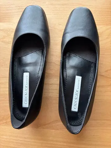 블랙 플랫슈즈 22 EEE