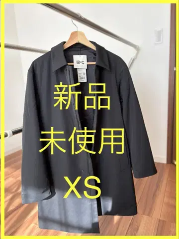 UNIQLO C 퍼프 테크 하프 코트 XS 블랙 택 포함 미사용 새상품