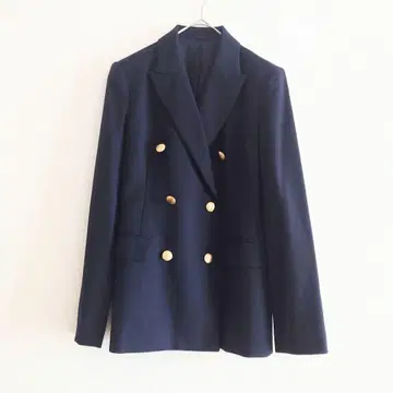 b 아나이 네이비 더블 골드 버튼 트래디셔널 자켓 블레이저 네이비