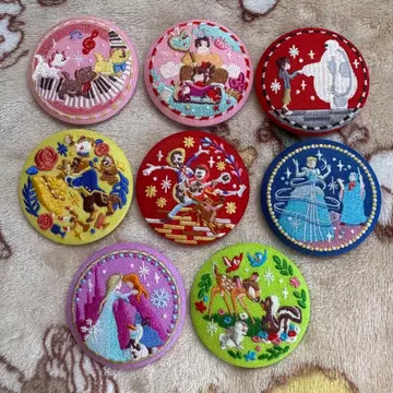 디즈니 자수 캔배지2 베이맥스 미녀와 야수 리멤버 미 외