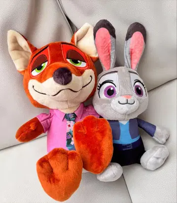 주토피아2 봉제 인형 세트 닉 주디 디즈니