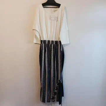 Million Carats 스트라이프 반팔 원피스