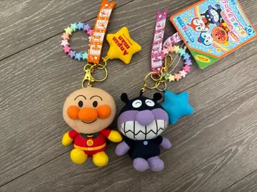 호빵맨 세균맨 봉제 인형 키링