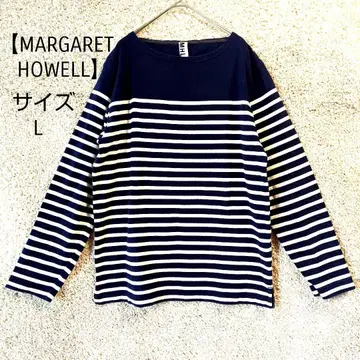 [ 마가렛 하웰 ] MHL. 긴팔 티셔츠 L 사이즈 스트라이프 보더