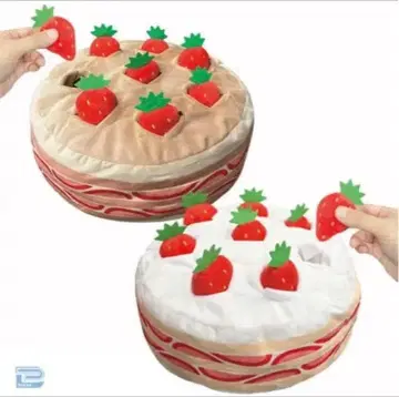 딸기 홀 케이크 봉제 인형 생크림&쇼콜라