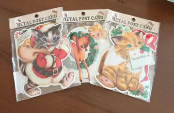 메탈 카드 오너먼트 3종