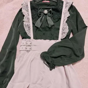 지뢰 의류 양산형 MARS 블라우스 스커트 세트