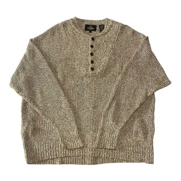 90's RED HEAD 헨리넥 코튼 니트