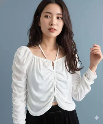 새상품 mystic 미스틱 스퀘어넥 셔링 가디건