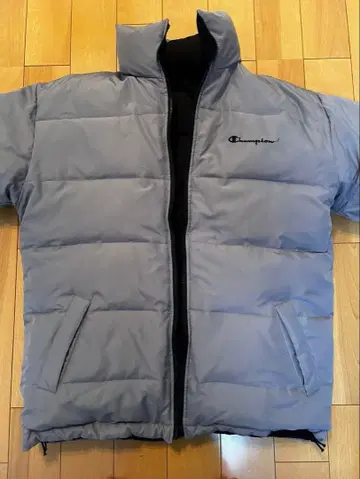 Champion 그레이 패디드 자켓 L 사이즈