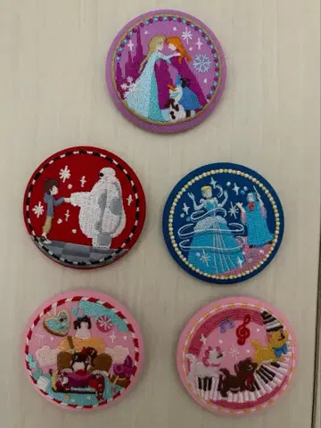 디즈니 자수 캔뱃지