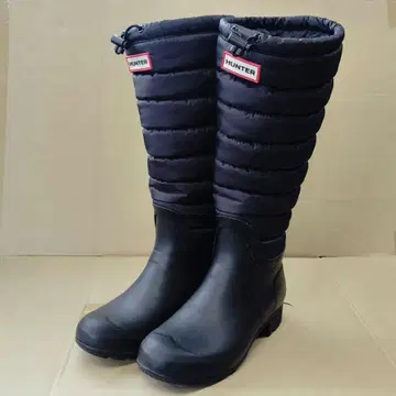 HUNTER 헌터 장화 UK5 블랙 퀼트 부츠 스노우 부츠