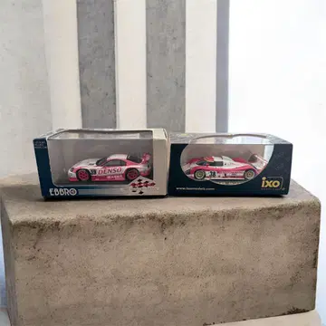 EBBRO & ixo 1/43 덴소 레이싱카 2대 세트