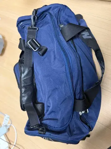 네이비 보스턴 백 나일론제