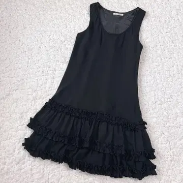 액세스 팜므 프릴 슬리브리스 원피스 페리 그런지 발레코어