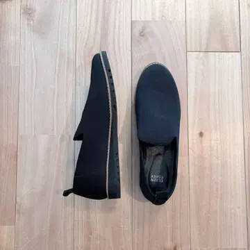 블랙 니트 슬립온 슈즈 27cm