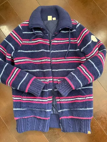 Roxy 록시 보아 플리스 자켓 네이비 핑크 s 사이즈