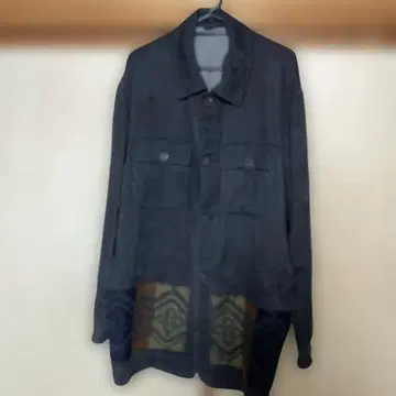 산타페 다크 그레이 셔츠 자켓 03 빅 사이즈 일본제