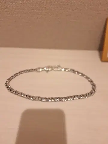 실버 체인 팔찌 925 각인 있음
