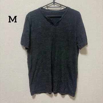 다크 그레이 V넥 T셔츠 [ M ] 캐주얼