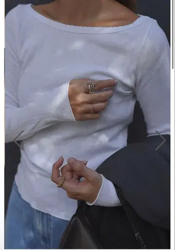 [ 새상품급 ] room306 CONTEMPORARY 코튼 롱 T셔츠