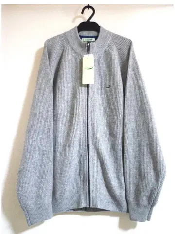 새상품 크로커다일 CROCODILE 꽈배기 지퍼 니트 스웨터 LL