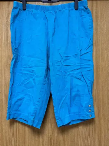 블루 하프 바지