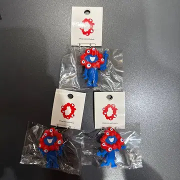 오사카 간사이 만박 미야쿠미야쿠 입체 PVC 마스코트 키링 3종 세트