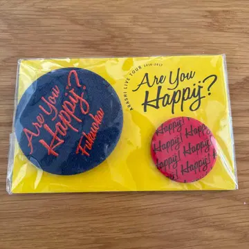 ARASHI Are You Happij? 핀 배지 2개 세트