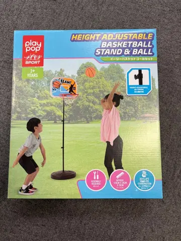 플레이 팝 높이 조정 가능 농구 스탠드 & 공