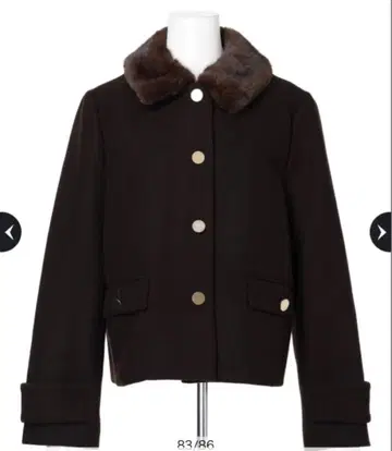 아푸와이저 리셰 스텐칼라 숏코트 브라운