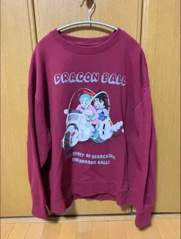 DRAGONBALL/드래곤볼 3L 맨투맨 버건디