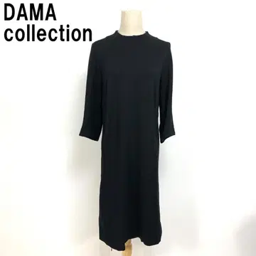 A7429 더마 컬렉션 롱 원피스 울 긴팔 블랙 9