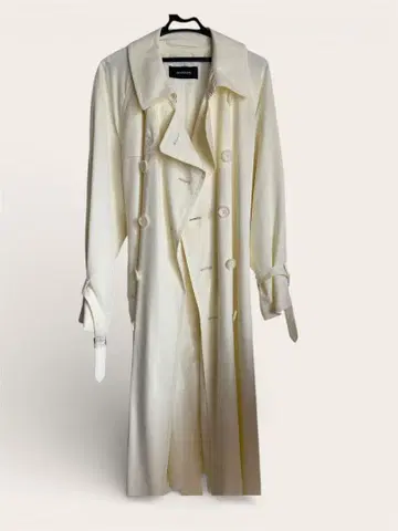 아이보리 트렌치코트 사이즈 F 옐로우 컬러