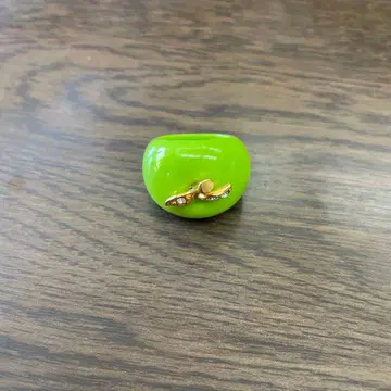 과일 모티브 그린 컬러 반지