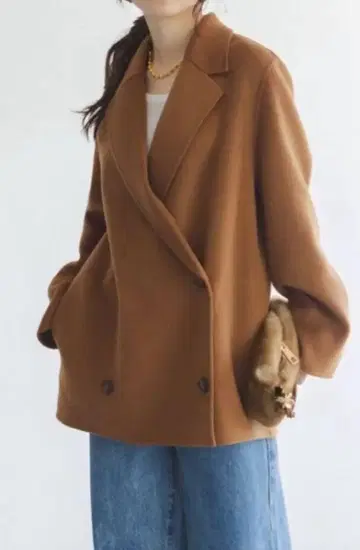 [ NOBLE ] Super160s 체스터 미들 코트 38 카멜