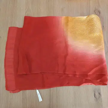 새상품 오비 장식 천 빨간색 금 그라데이션 택 포함