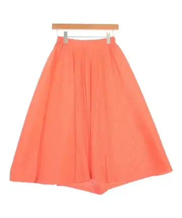 플리츠 플리즈 미디 스커트 여성용