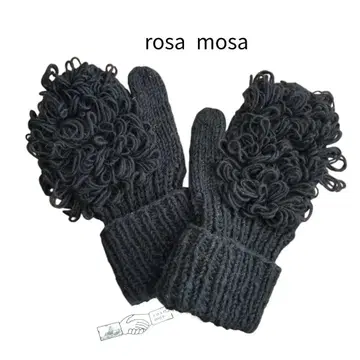 미사용 rosa mosa 로사모사 핸드 니트 미튼 울 100% 양모