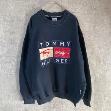 TOMMY HILFIGER 맨투맨 트레이닝복 드롭 숄더 L 사이즈