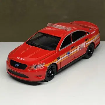 그린라이트 FDNY 순찰차 포드 미니카 빨간색