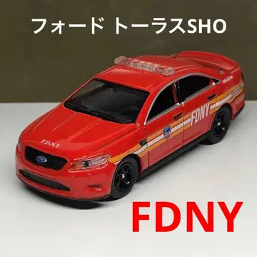 그린라이트 FDNY 순찰차 포드 미니카 빨간색