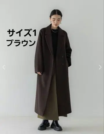 [ 레어 사이즈 ] crewre 1 크루레 어저스터블 울 롱 코트